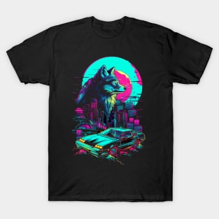 The Nightfall Guardian : Cyberwolf T-Shirt